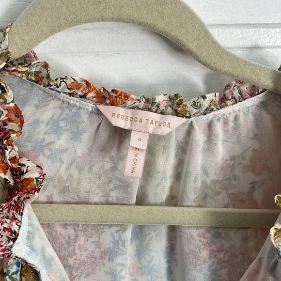 Rebecca Taylor Long Sleeve Ava Top - Picture 6 of 12